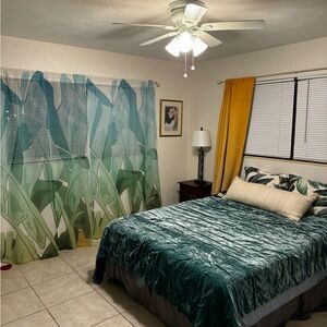 Yellow and Tropical Curtains